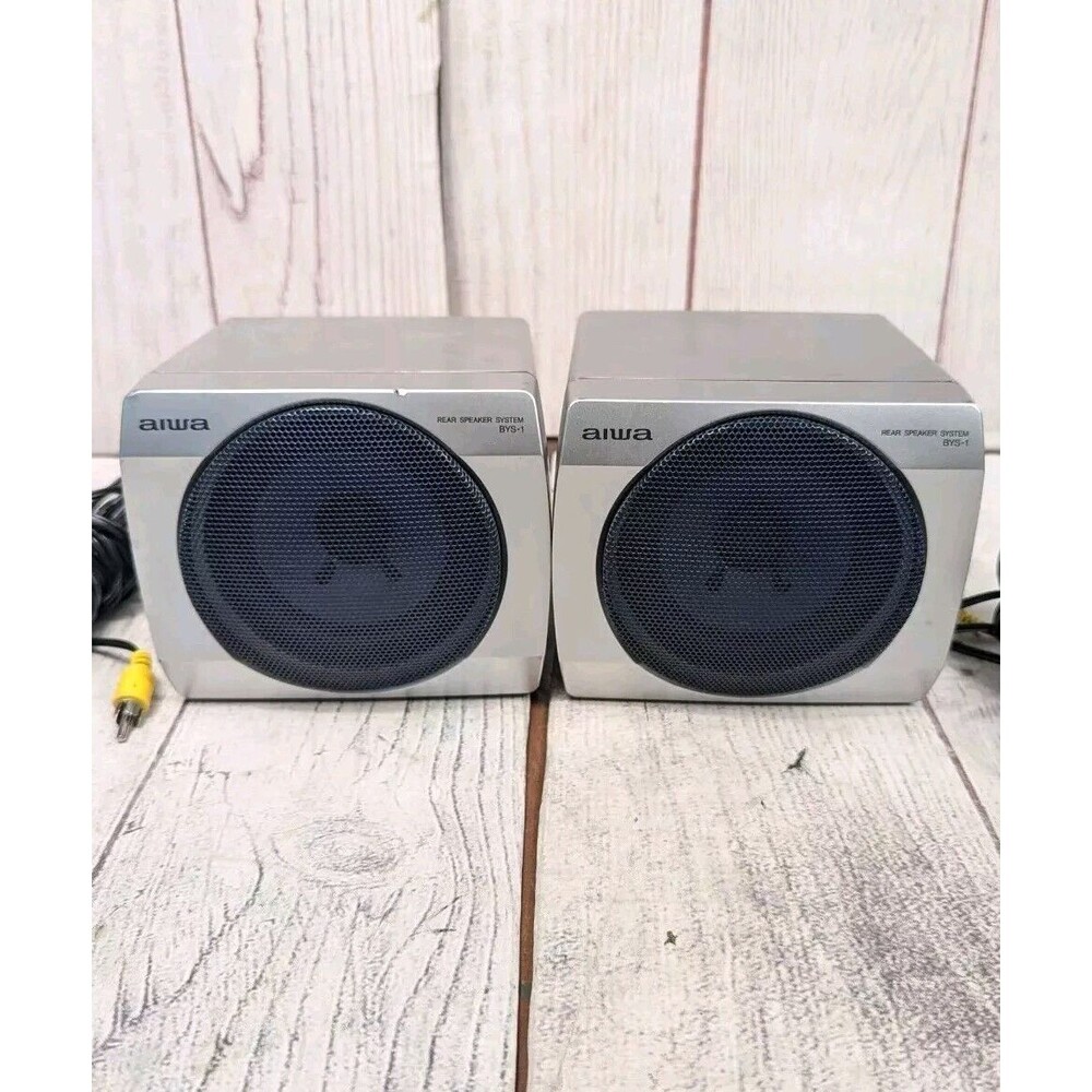 AIWA Speakers SX-R290 Set of 2 Speakers - TESTED WORKING - For CX-NDS55U System